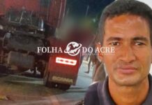 Ciclista cruza na frente de carreta e morre atropelado no dia de seu aniversário no bairro Bahia Nova, em Rio Branco