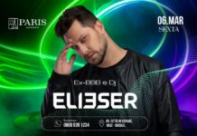Ex-BBB e DJ Eliéser se apresenta no Paris Garden na próxima sexta-feira
