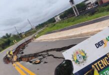 Erosão compromete acesso na terceira entrada de Tarauacá após obra recentemente inaugurada