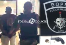 Monitorado da Justiça é preso pelo BOPE com drogas e arma de fogo em Rio Branco