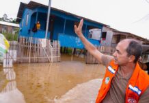 Zequinha Lima intensifica apoio às famílias e prefeitura já levou mais de 140 pessoas para abrigos devido à cheia do rio Juruá em Cruzeiro do Sul