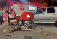 Vídeo mostra acidente que deixou jovem em estado grave em cruzamento de Rio Branco