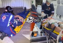 Motociclista fica em estado grave e é entubado após colisão entres motos no bairro Dom Giocondo, em Rio Branco