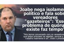 Joabe nega isolamento político e fala sobre vereadores “gazeteiros”: ‘Esse problema de quórum existe faz tempo’